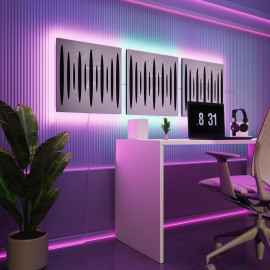 Acoustic Panels "Pulsar" with RGB Backlight