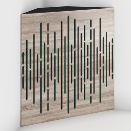 Corner Bass Trap «Wave Fabric» Sonoma