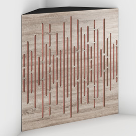 Corner Bass Trap «Wave Fabric» Sonoma