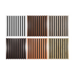 Sound Absorption-Diffuse Acoustic Slat Panels «Pole»