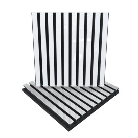 Sound Absorption-Diffuse Acoustic Slat Panels «Pole»