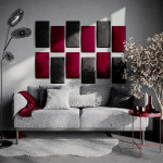 Decorative fabric velvet panels «Rectangle Velvex»
