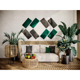 Decorative fabric velvet panels «Rectangle Velvex»