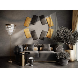 Decorative fabric velvet panels «Rectangle Velvex»