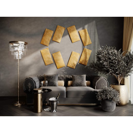 Decorative fabric velvet panels «Rectangle Velvex»