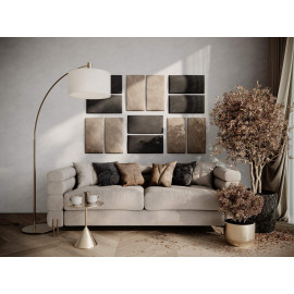 Decorative fabric velvet panels «Rectangle Velvex»