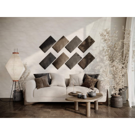 Decorative fabric velvet panels «Rectangle Velvex»