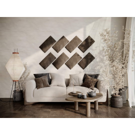 Decorative fabric velvet panels «Rectangle Velvex»