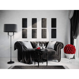 Decorative fabric velvet panels «Rectangle Velvex»