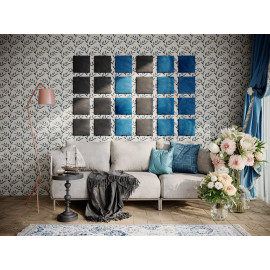 Decorative fabric velvet panels «Square Velvex»