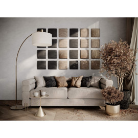 Decorative fabric velvet panels «Square Velvex»