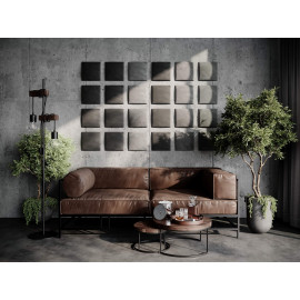 Decorative fabric velvet panels «Square Velvex»