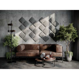 Decorative fabric velvet panels «Square Velvex»