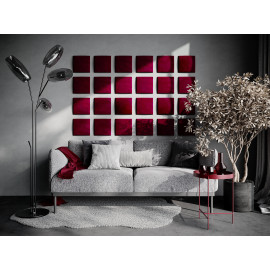 Decorative fabric velvet panels «Square Velvex»