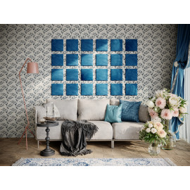 Decorative fabric velvet panels «Square Velvex»