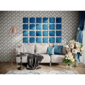 Decorative fabric velvet panels «Square Velvex»