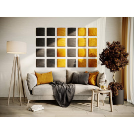 Decorative fabric velvet panels «Square Velvex»