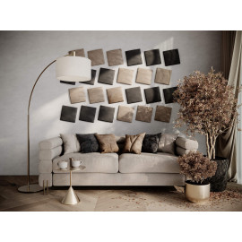 Decorative fabric velvet panels «Square Velvex»