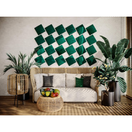 Decorative fabric velvet panels «Square Velvex»