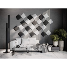 Decorative fabric velvet panels «Square Velvex»