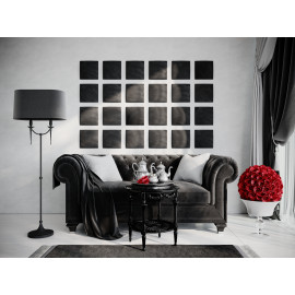 Decorative fabric velvet panels «Square Velvex»