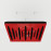 Acoustic Ceiling Panels «Pulsar-F» Red Gloss