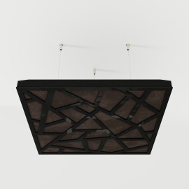 Acoustic Ceiling Panels «Skyross-F» Black Gloss