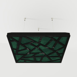 Acoustic Ceiling Panels «Skyross-F» Black Gloss