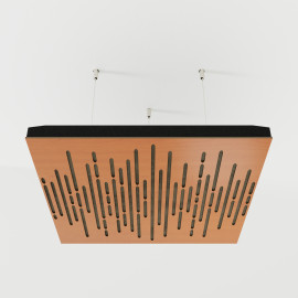 Acoustic Ceiling Panels «Wave-F» Cherry
