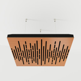 Acoustic Ceiling Panels «Wave-F» Cherry