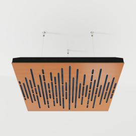 Acoustic Ceiling Panels «Wave-F» Cherry