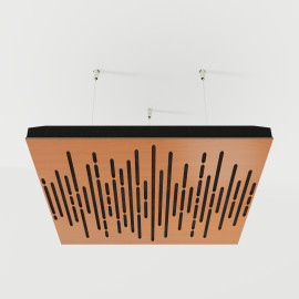 Acoustic Ceiling Panels «Wave-F» Cherry