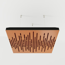 Acoustic Ceiling Panels «Wave-F» Cherry
