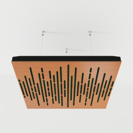 Acoustic Ceiling Panels «Wave-F» Cherry