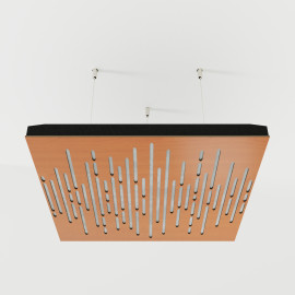 Acoustic Ceiling Panels «Wave-F» Cherry