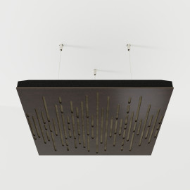 Acoustic Ceiling Panels «Wave-F» Wenge