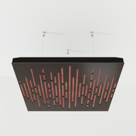Acoustic Ceiling Panels «Wave-F» Wenge