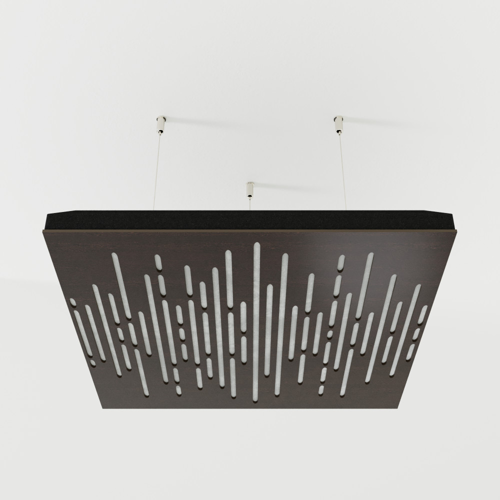 Acoustic Ceiling Panels «Wave-F» Wenge