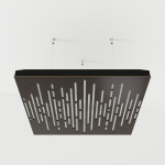Acoustic Ceiling Panels «Wave-F» Wenge