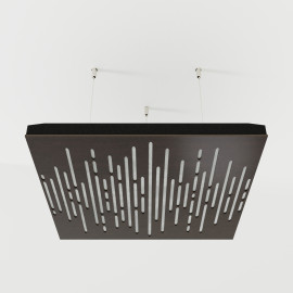 Acoustic Ceiling Panels «Wave-F» Wenge