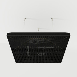 Acoustic Ceiling Panels «Wilds-F» Black Gloss