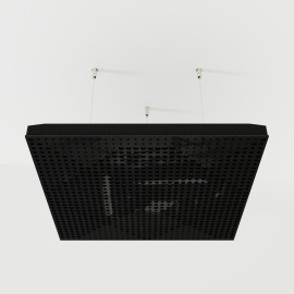 Acoustic Ceiling Panels «Wilds-F» Black Gloss