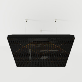 Acoustic Ceiling Panels «Wilds-F» Black Gloss