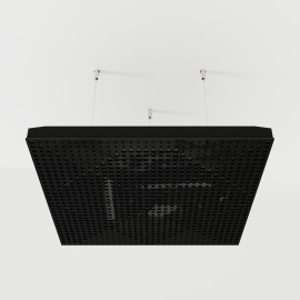 Acoustic Ceiling Panels «Wilds-F» Black Gloss