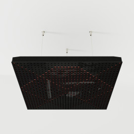 Acoustic Ceiling Panels «Wilds-F» Black Gloss