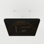 Acoustic Ceiling Panels «Wilds-F» Black Gloss