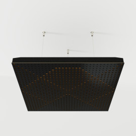Acoustic Ceiling Panels «Wilds-F» Black