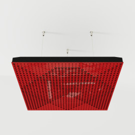 Acoustic Ceiling Panels «Wilds-F» Red Gloss
