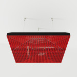 Acoustic Ceiling Panels «Wilds-F» Red Gloss