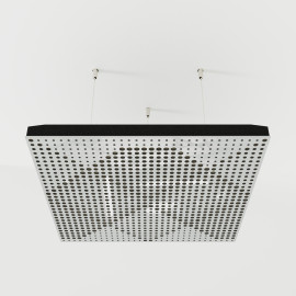 Acoustic Ceiling Panels «Wilds-F» White Gloss